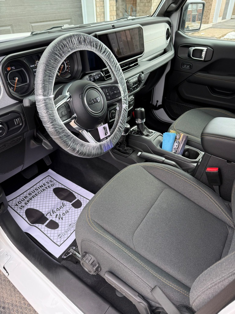 Jeep Wrangler interior after Detail Dynamics cleaning in Kingston